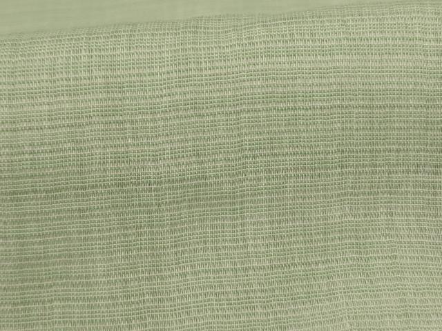 平和屋着物＊夏物　上布　若芽色　くるり　麻　逸品　AABK2620jd
