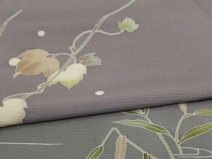平和屋着物＊夏物　訪問着　絽　友禅　流水蔦の葉文　暈し染め　正絹　逸品　AABK2622jd