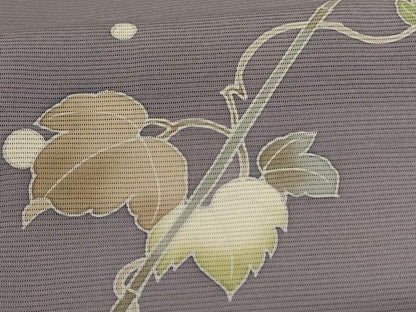 平和屋着物＊夏物　訪問着　絽　友禅　流水蔦の葉文　暈し染め　正絹　逸品　AABK2622jd