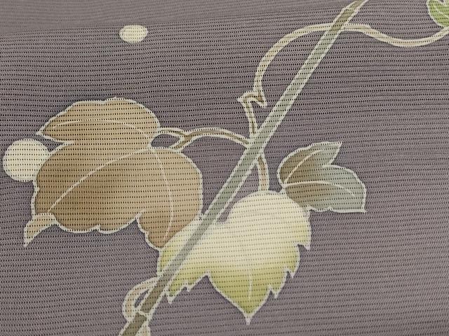 平和屋着物＊夏物　訪問着　絽　友禅　流水蔦の葉文　暈し染め　正絹　逸品　AABK2622jd
