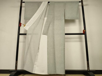 平和屋着物＊夏物　小紋　絽　鹿の子文様　正絹　逸品　AABK2623jd