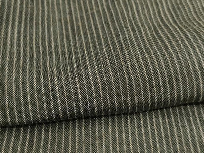 平和屋着物＊夏物　男性　小千谷ちぢみ　縞　高島屋扱い　キングサイズ　麻　逸品　AABK2631jd