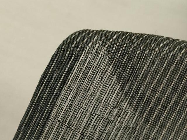 平和屋着物＊夏物　男性　小千谷ちぢみ　縞　高島屋扱い　キングサイズ　麻　逸品　AABK2631jd