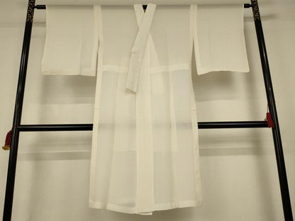 平和屋着物＊夏物　長襦袢　絽　鳥の子色　正絹　逸品　AABK2634jd