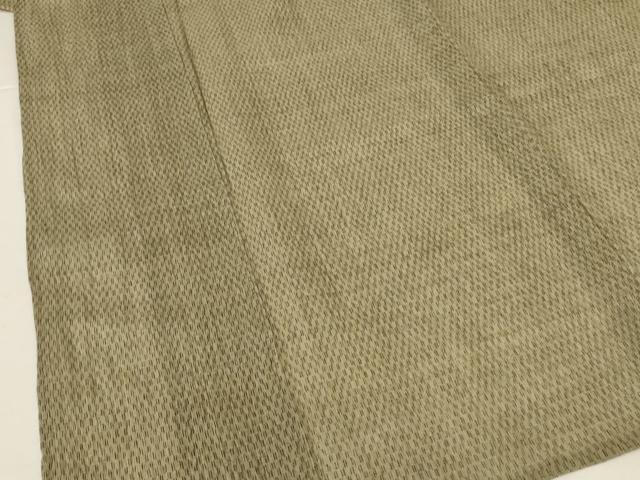 平和屋着物＊夏物　男性　上布　絣柄　麻　逸品　AABK2636jd