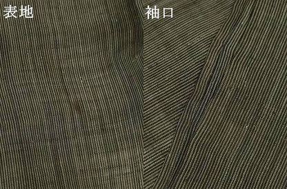 平和屋着物＊夏物　男性　石川県指定無形文化財　能登上布　本麻手織上布　縞　麻　逸品　AABK2637jd