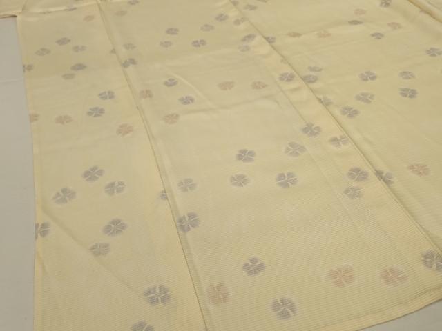 平和屋着物＊夏物　小紋　絽　舞花文　暈し染め　正絹　逸品　AABK2640jd