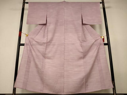 平和屋着物＊夏物　小紋　絽　霞文　正絹　逸品　AABK2642jd