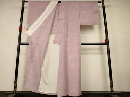 平和屋着物＊夏物　小紋　絽　霞文　正絹　逸品　AABK2642jd