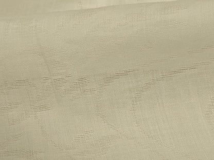 平和屋着物＊夏物　長襦袢　流水葉紋紗　生成り色　麻　AABK2647jd