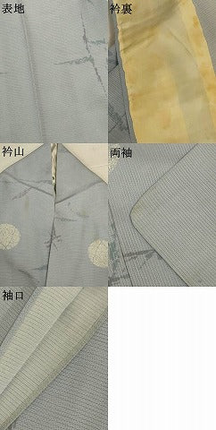 平和屋着物＊夏物　江戸小紋　絽　丸文　正絹　逸品　AABK2652jd