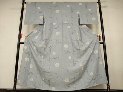 平和屋着物＊夏物　江戸小紋　絽　丸文　正絹　逸品　AABK2652jd