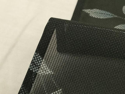 平和屋着物＊夏物　小紋　紗　枝葉文　暈し染め　洗える着物　AABK2655jd