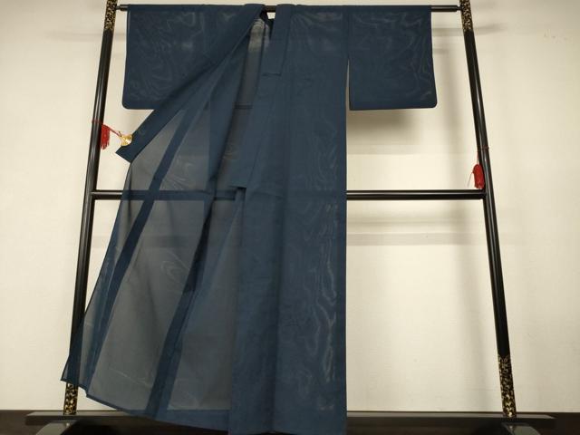 平和屋着物＊夏物　色無地　縦絽　流水紋紗　褐返色　正絹　逸品　AABK2662jd