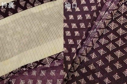平和屋着物＊夏物　小紋　絽　松葉文　洗える着物　AABK2676jd