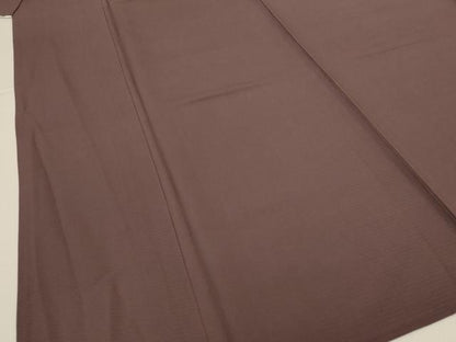 平和屋着物＊夏物　色無地　絽　煤竹色　正絹　逸品　AABK2677jd