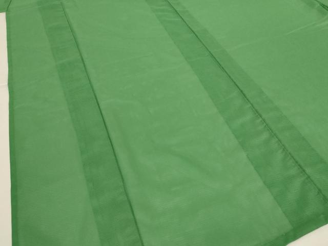 平和屋着物＊夏物　色無地　絽　浅緑色　洗える着物　AABK2684jd