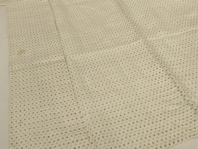 平和屋着物＊夏物　男性　上布　絣柄　麻　逸品　AABK2688jd