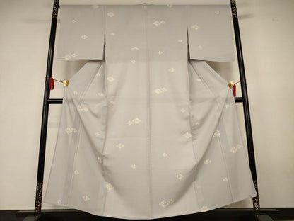平和屋着物＊夏物　小紋　絽　瓢箪　正絹　逸品　AABK2695jd
