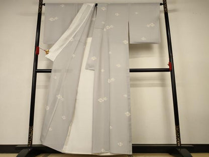 平和屋着物＊夏物　小紋　絽　瓢箪　正絹　逸品　AABK2695jd