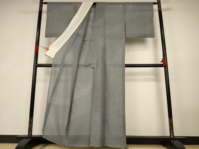 平和屋着物＊夏物　訪問着　縦絽　霞文　正絹　逸品　AABK2698jd