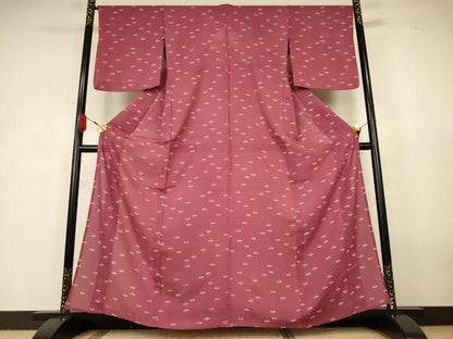 平和屋着物＊夏物　小紋　絽　勝虫　正絹　逸品　AABK2700jd