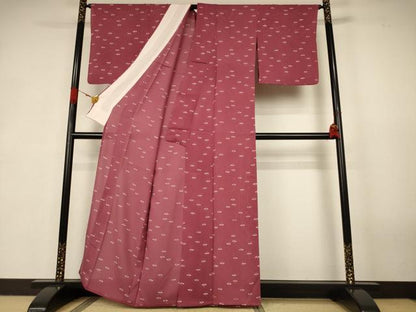 平和屋着物＊夏物　小紋　絽　勝虫　正絹　逸品　AABK2700jd