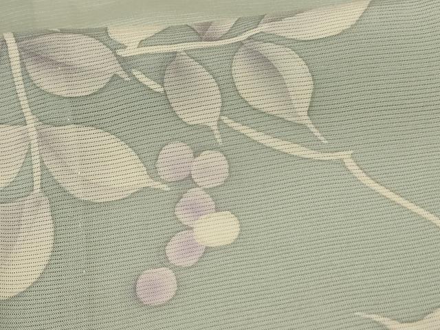 平和屋着物＊夏物　小紋　絽　南天文　正絹　逸品　AABK2701jd