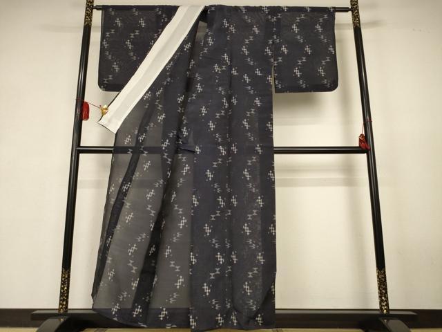 平和屋着物＊夏物　本場琉球絣　夏琉球　正絹　逸品　AABK2703jd
