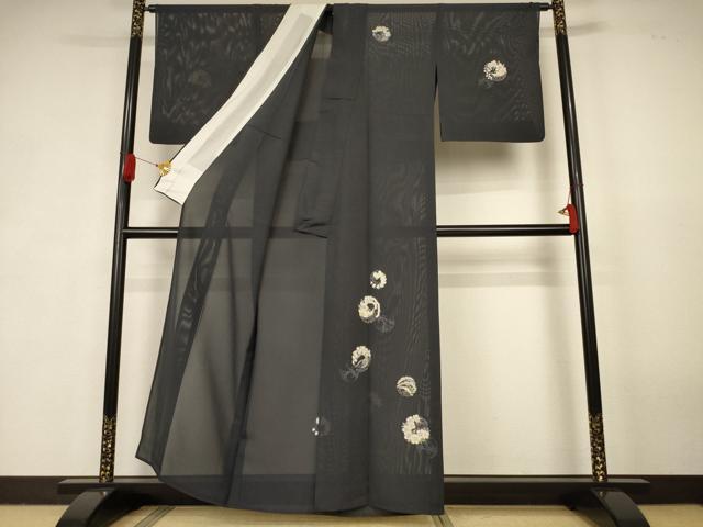 平和屋着物＊夏物　訪問着　絽　草花丸文　正絹　逸品　AABK2704jd