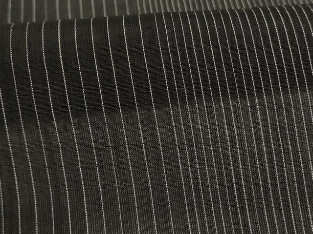 平和屋着物＊夏物　男性　上布　縞　麻　逸品　AABK2707jd