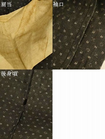 平和屋着物＊夏物　男性　上布　絣柄　麻　逸品　AABK2708jd