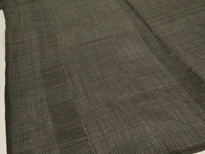 平和屋着物＊夏物　男性　石川県指定無形文化財　能登上布　本麻手織上布　80亀甲　総詰め　麻　逸品　AABK2709jd