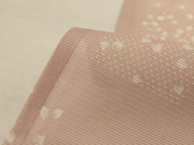 平和屋着物＊夏物　小紋　絽　草花文　五泉　伊勢丹扱い　反端付き　正絹　逸品　AABK2711jd