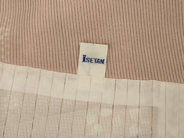 平和屋着物＊夏物　小紋　絽　草花文　五泉　伊勢丹扱い　反端付き　正絹　逸品　AABK2711jd