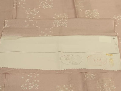 平和屋着物＊夏物　小紋　絽　草花文　五泉　伊勢丹扱い　反端付き　正絹　逸品　AABK2711jd