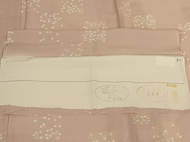 平和屋着物＊夏物　小紋　絽　草花文　五泉　伊勢丹扱い　反端付き　正絹　逸品　AABK2711jd