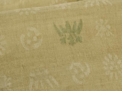 平和屋着物＊夏物　小千谷ちぢみ　草花文　麻　逸品　AABK2712jd