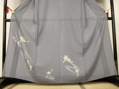 平和屋着物＊夏物　訪問着　絽　風鈴　銀彩　健勝苑扱い　正絹　逸品　AABK2720jd