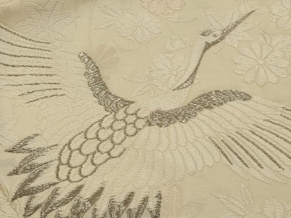 平和屋本店●白打掛　白無垢　和装　婚礼　結婚式　花嫁　神社挙式　刺繍　唐織　飛鶴花文　銀糸　逸品　AABK2726ou