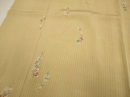 平和屋本店●お引きずり・お引き摺り　小紋　和装　舞台　舞妓　芸妓　芸者　衣装　短冊花文　逸品　AABK2729ou