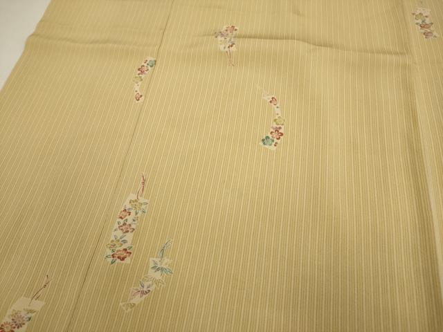 平和屋本店●お引きずり・お引き摺り　小紋　和装　舞台　舞妓　芸妓　芸者　衣装　短冊花文　逸品　AABK2729ou