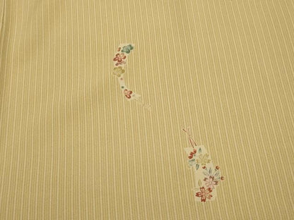 平和屋本店●お引きずり・お引き摺り　小紋　和装　舞台　舞妓　芸妓　芸者　衣装　短冊花文　逸品　AABK2729ou