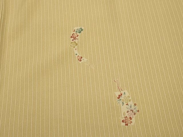 平和屋本店●お引きずり・お引き摺り　小紋　和装　舞台　舞妓　芸妓　芸者　衣装　短冊花文　逸品　AABK2729ou