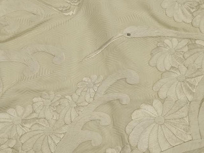 平和屋本店●白打掛　白無垢　和装　婚礼　結婚式　花嫁　神社挙式　駒刺繍　源氏車飛鶴花文　逸品　AABK2732ou