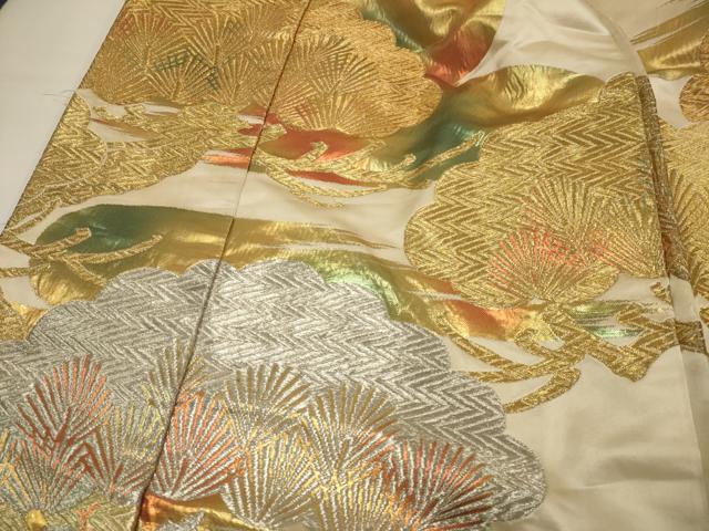 平和屋本店●色打掛　和装　婚礼　結婚式　花嫁　神社挙式　総刺繍　枝松文　金銀糸　逸品　AABK2744ou