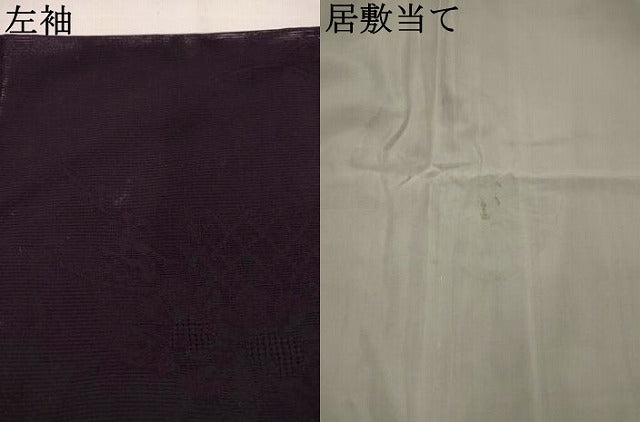 平和屋着物＊夏物　色無地　絽　草花紋紗　正絹　逸品　AABK2763st