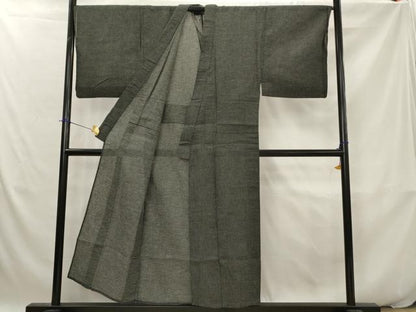 平和屋着物＊夏物　男性　小紋　紗　亀甲柄　AABK2781st