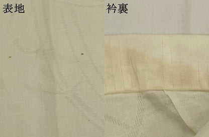 平和屋着物＊夏物　長襦袢　楓紋紗　胡粉色　麻　AABK2795st