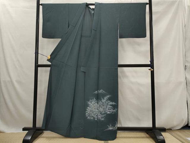 平和屋着物＊夏物　色留袖　絽　手描き　風景文　正絹　逸品　AABK2799st